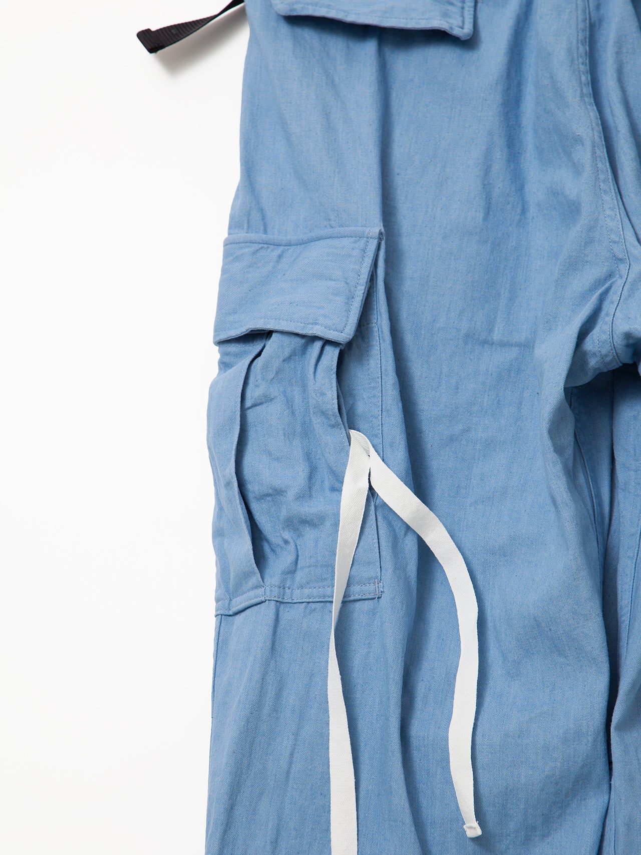 FP006E - FATIGUE SLACKS "JUNGLE EASY SLACKS" / Bleached Denim