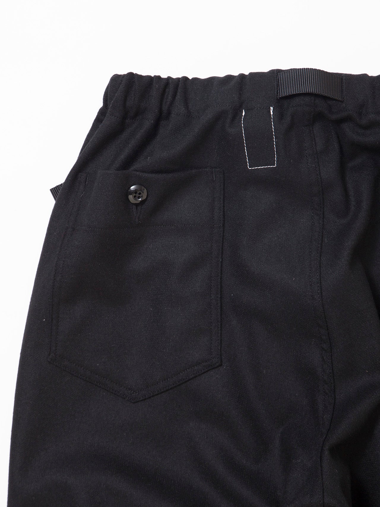 FP005E - FATIGUE SLACKS "AGGRESSOR EASY SLACKS" / Wool + Ester Stretch Twill - Black