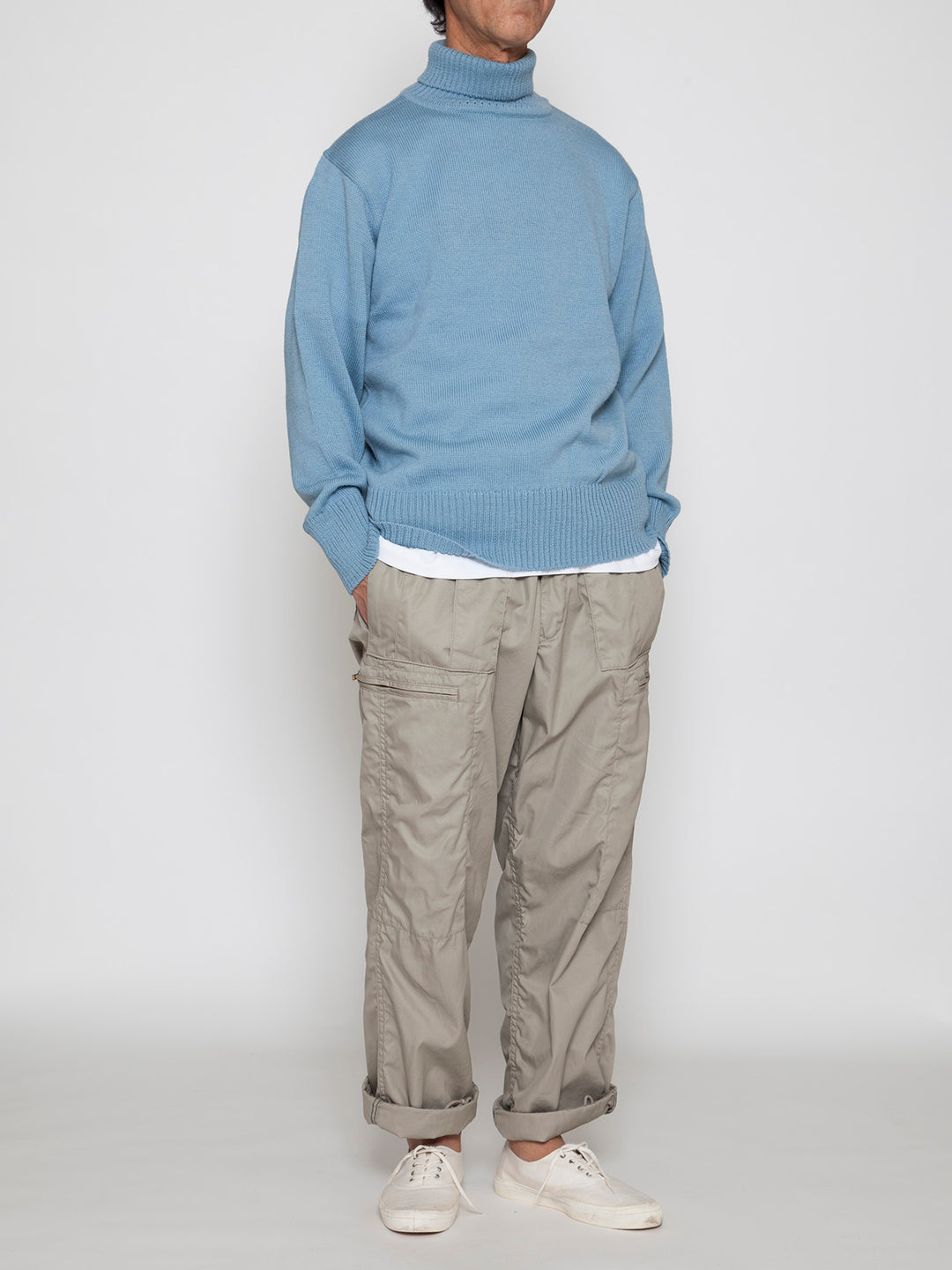 FP008・"ADVISOR SLACKS" / High Density Cotton Gabardine - Sand Beige