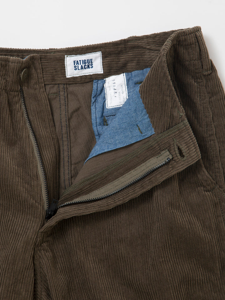 FP010・"DESERT SLACKS" / Cotton Corduroy - Olive