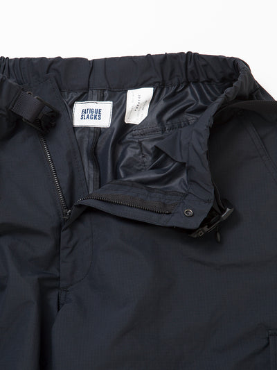 FP014E - FATIGUE SLACKS "TIGER EASY SHORT SLACKS" / Polyester Ripstop - Black