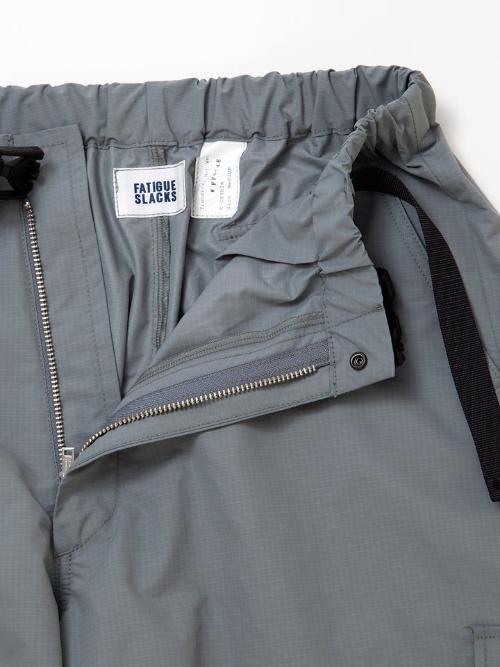 FP014E・"TIGER EASY SHORT SLACKS" / Polyester Ripstop - Light Grey