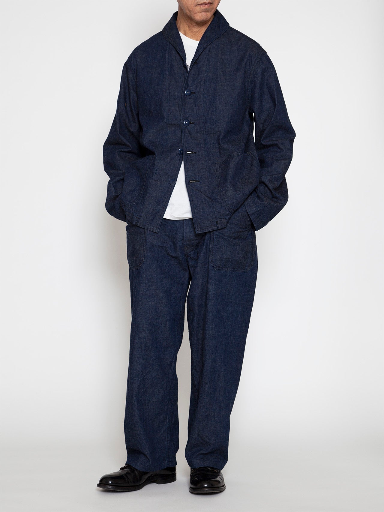 CJ004 - CORONA・Utility Navy Jumper / High Density Indigo Denim