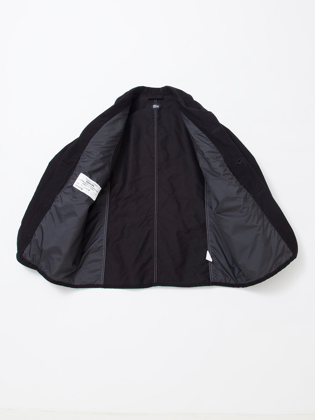 CJ002・Utility Work Coat / Cotton Moleskin / Black