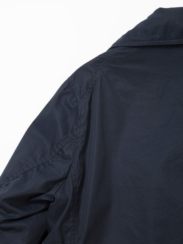 CJ009・Utility Mackinaw Coat / High Density Cotton Gabardine - Midnight Navy