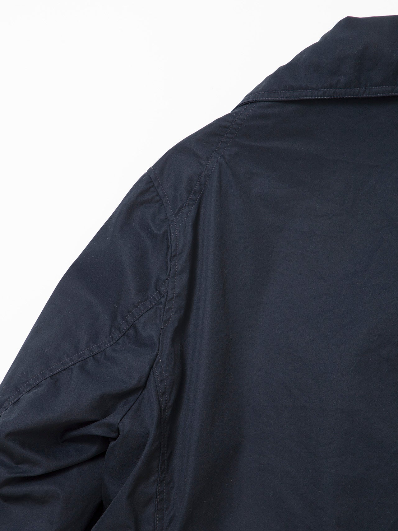 CJ009 - CORONA・Utility Mackinaw Coat / High Density Cotton Gabardine - Midnight Navy