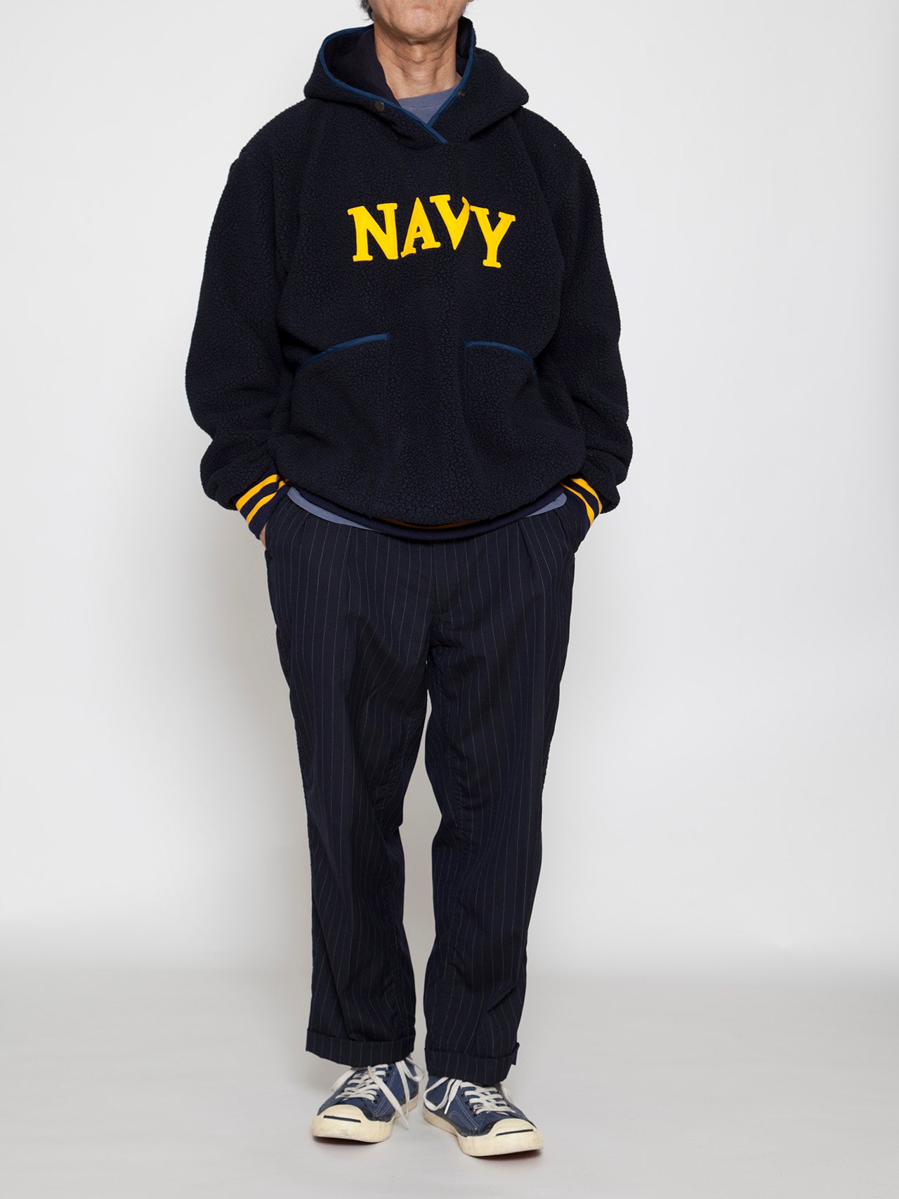 THE CORONA UTILITY・CJ013 - NAVY アスレチックパーカ / ポーラテック