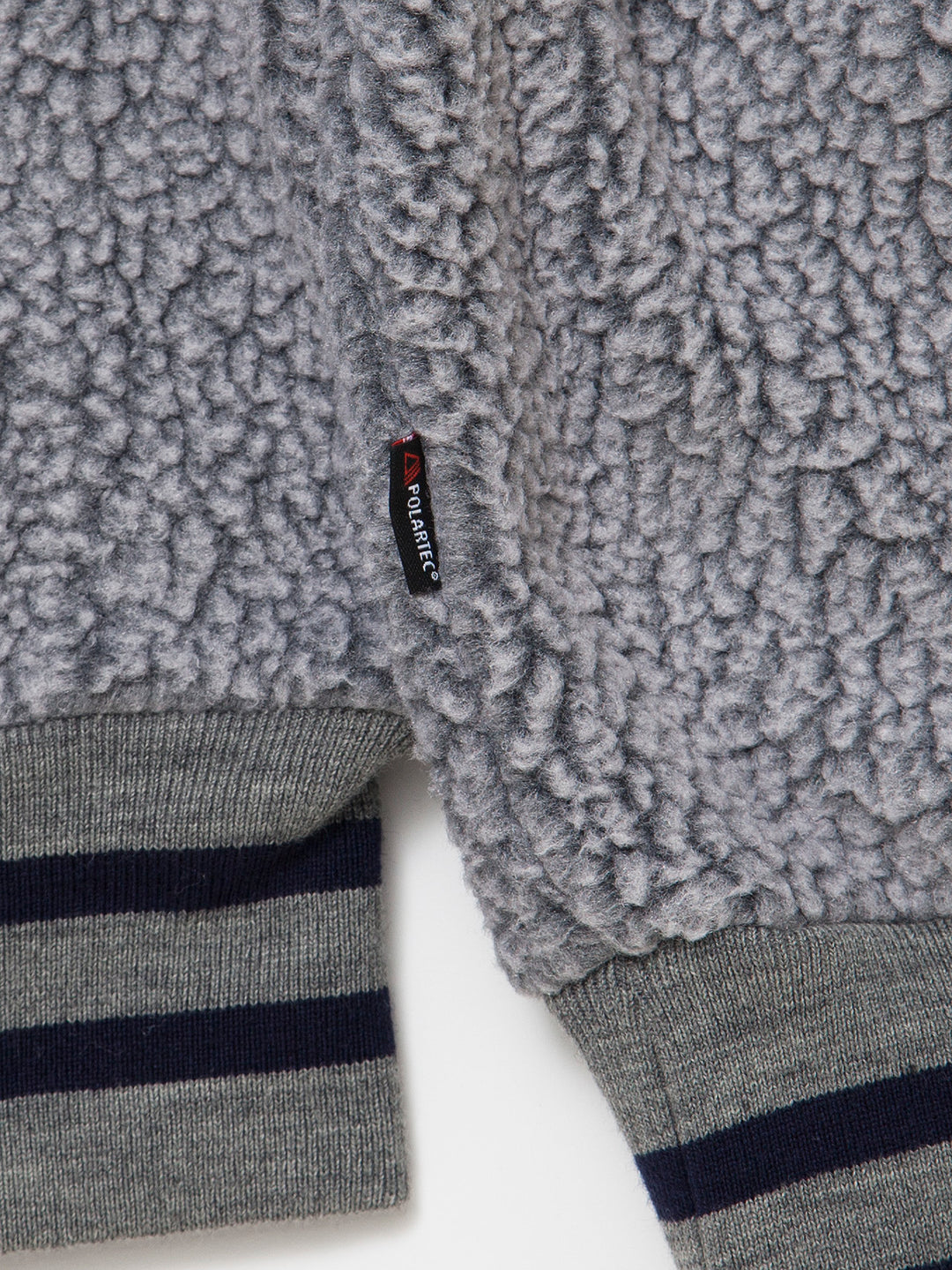CJ013・NAVY Athletic Parka / POLARTEC Heavy Boa Fleece w/"NAVY" Felt - Grey