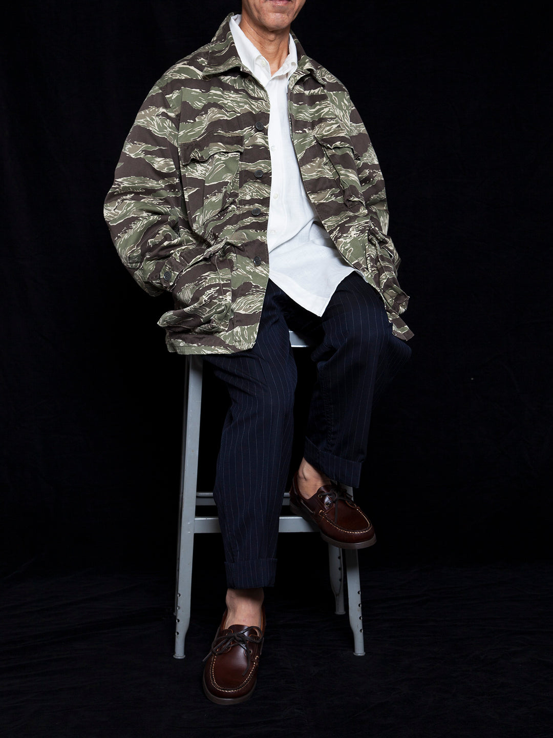 CJ025・B.D.U Jacket / Tiger Stripe・Combat Fatigue Pattern Twill w/Special Bio Wash
