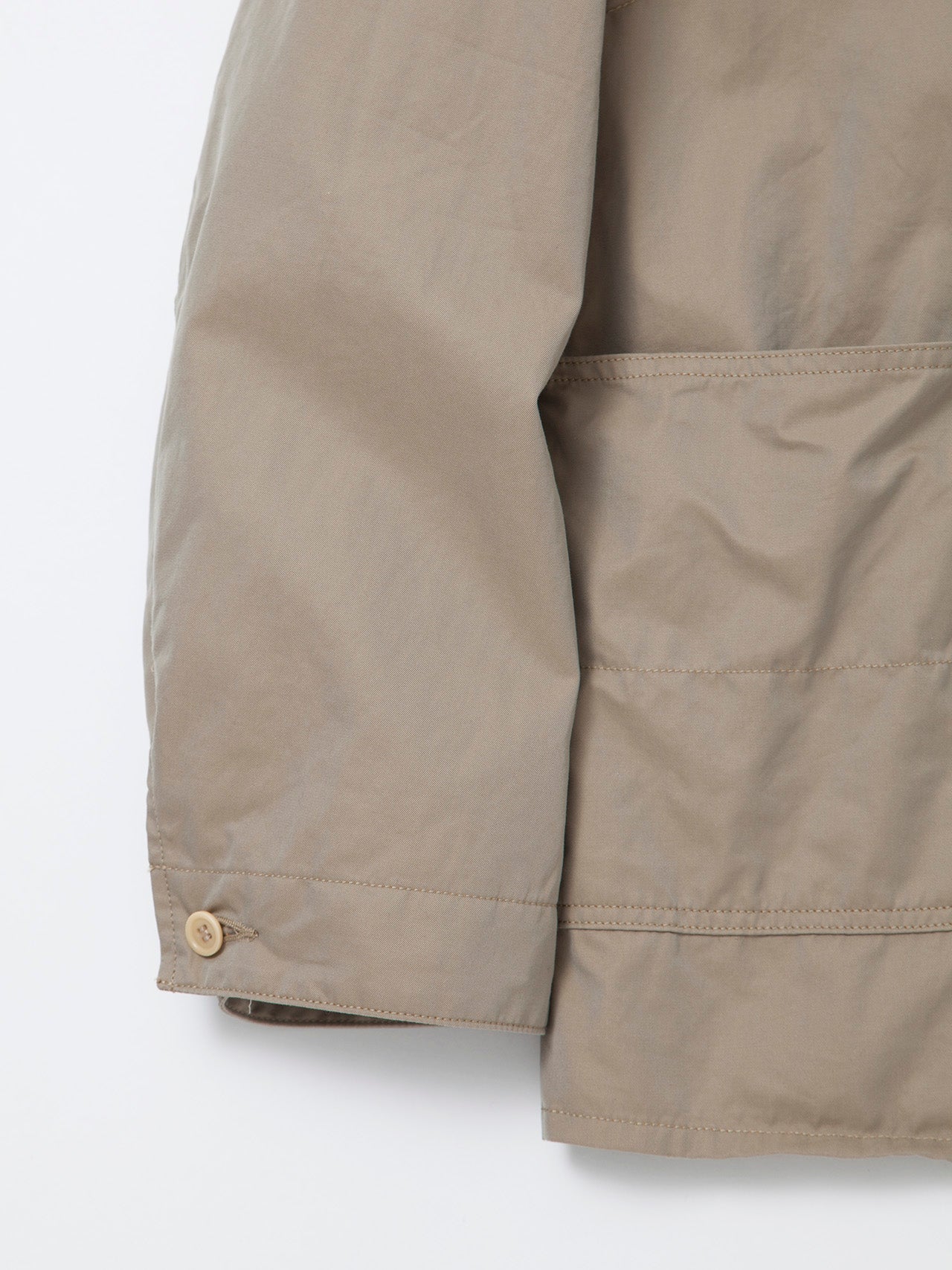 CJ034 - CORONA・Utility Work Coat / High Density Chambray Gabardine - Beige