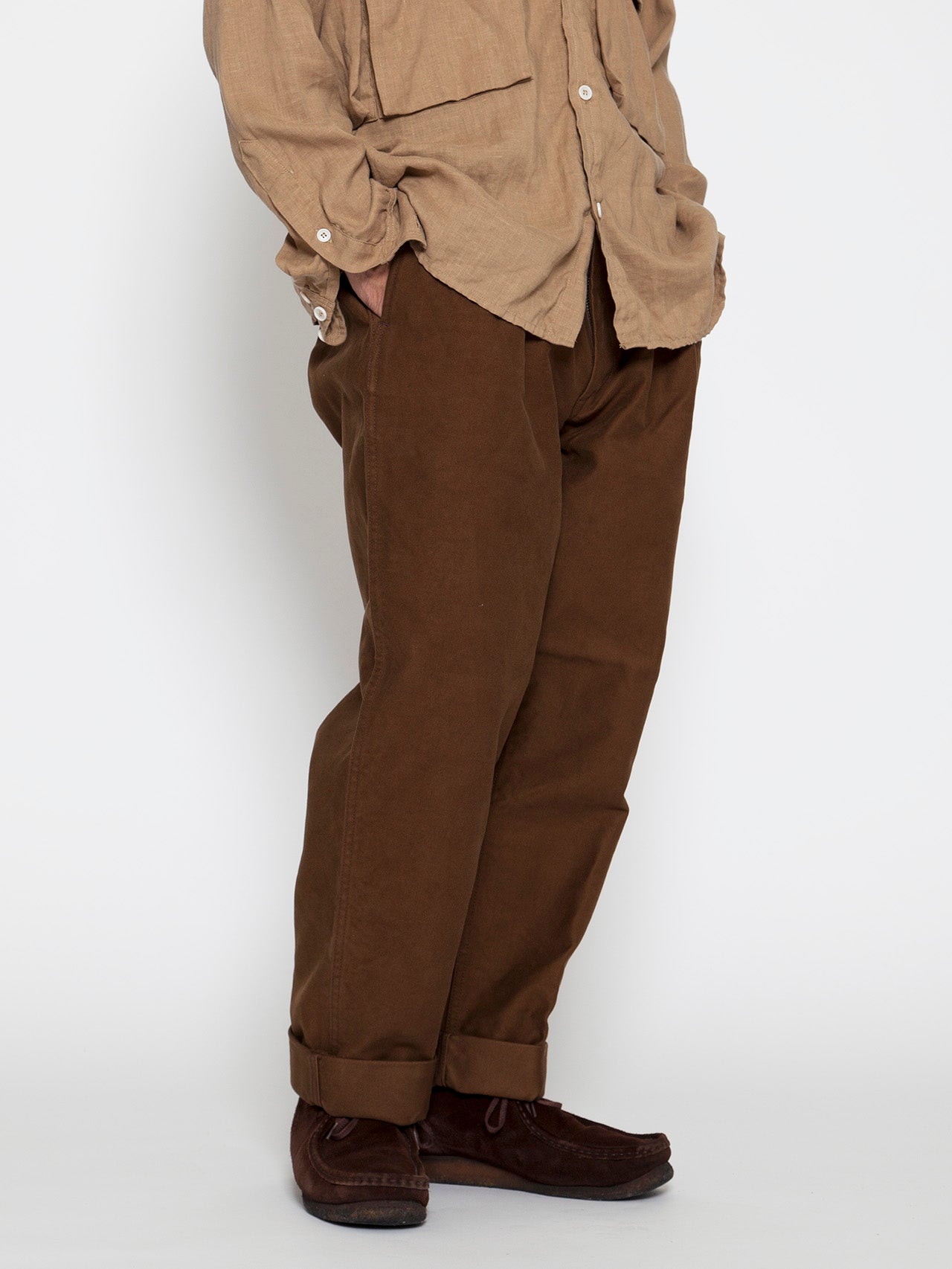 CORONA 2T DESERT SLACKS ブリックブラウン M