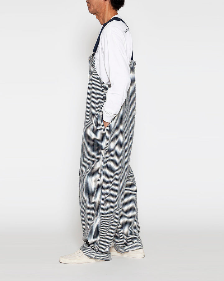 CP037・NAVY OVER PANTS / Hickory Stripe