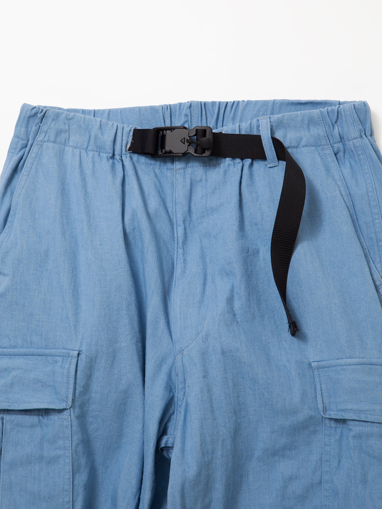 FP006E - FATIGUE SLACKS "JUNGLE EASY SLACKS" / Bleached Denim