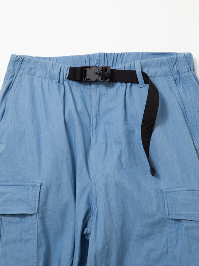 FP006E - FATIGUE SLACKS "JUNGLE EASY SLACKS" / Bleached Denim