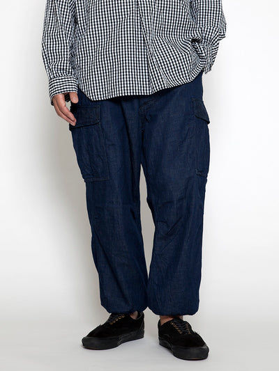 FP006 - FATIGUE SLACKS "JUNGLE SLACKS" / 8oz Indigo Denim