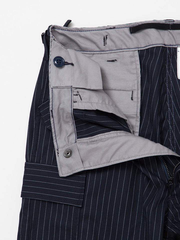 FP009・"M-51 SHORT SLACKS" / TR Oxford - Navy Stripe