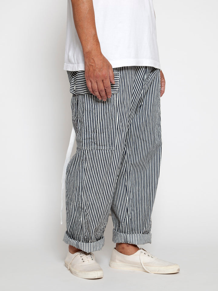 FP013・"VIETNAM SLACKS" / High Density Hickory Stripe - Indigo ×Natural