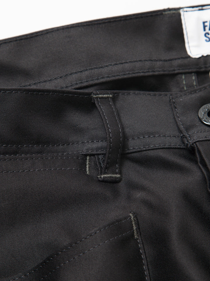 FP016・"SEAMANS SLACKS" / Giza Cotton Moleskin - Black