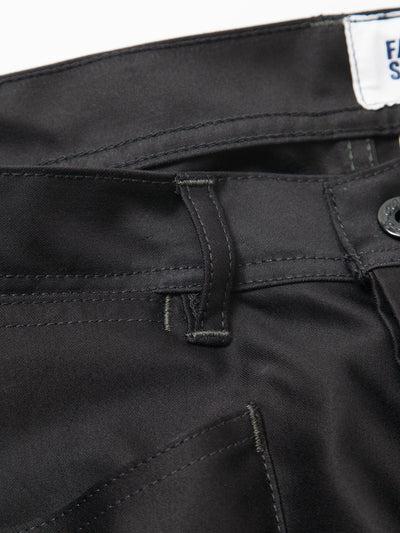 FP016 - FATIGUE SLACKS "SEAMANS SLACKS" / Giza Cotton Moleskin - Black