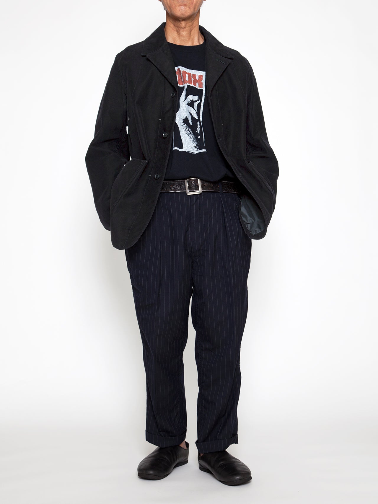CJ002 - CORONA・Utility Work Coat / Cotton Moleskin / Black