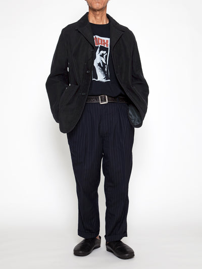 CJ002 - CORONA・Utility Work Coat / Cotton Moleskin / Black