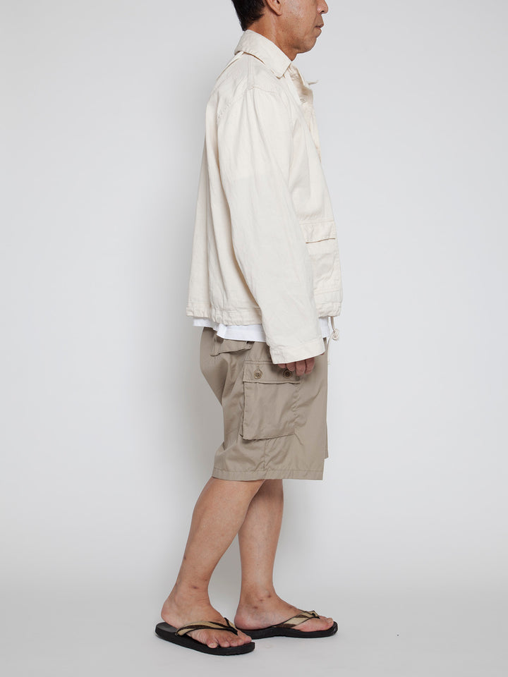 CJ003・Utility Navy Pullover Jacket / Natural Drill