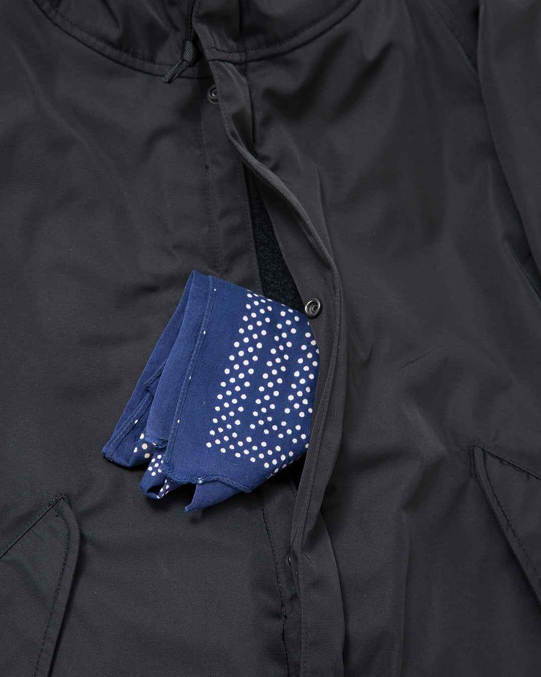 CJ008・G-1 Parka Coat / Ester Gabardine - Black