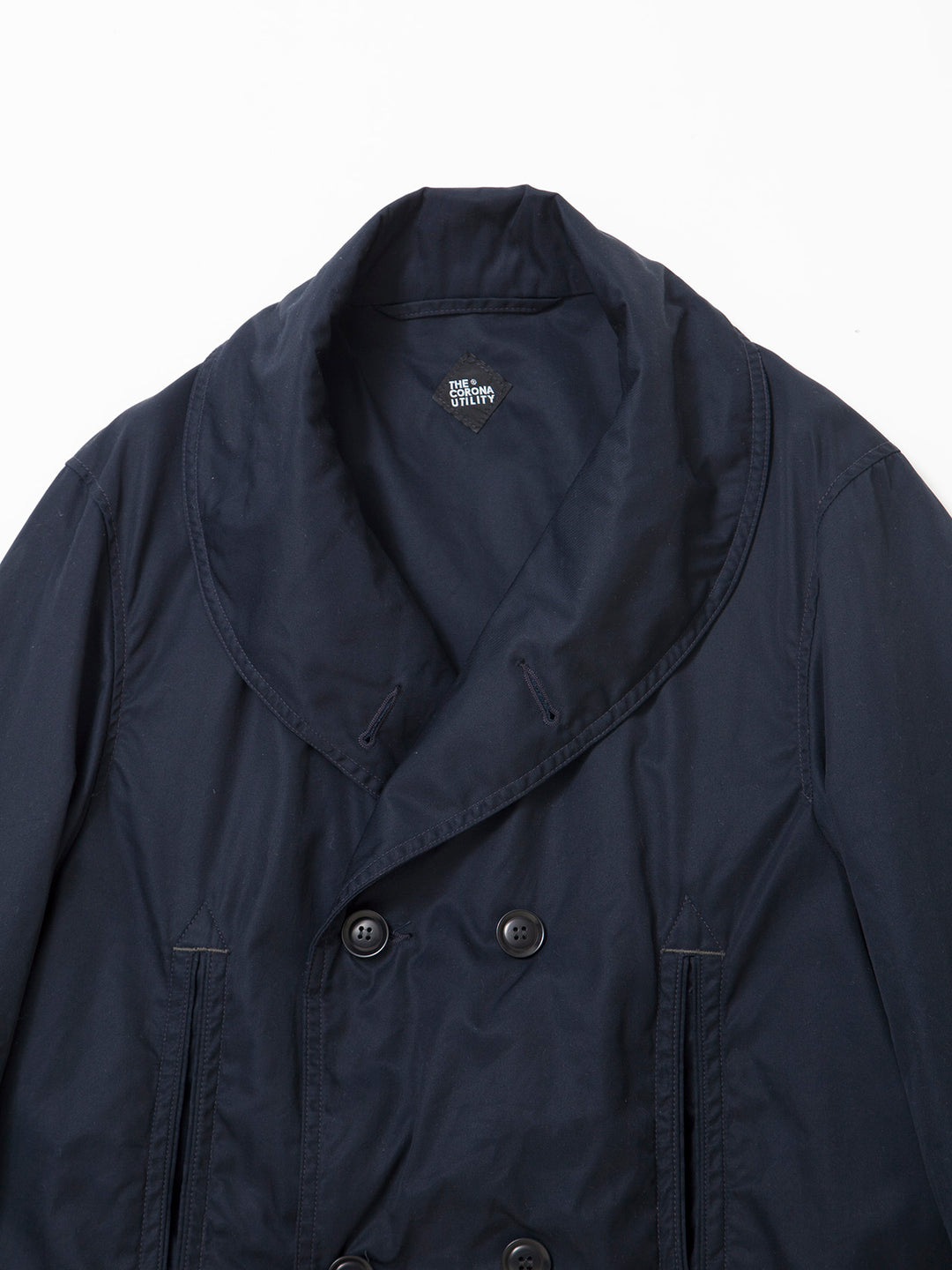 CJ009・Utility Mackinaw Coat / High Density Cotton Gabardine - Midnight Navy