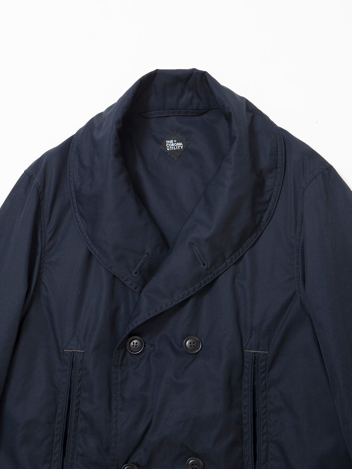 CJ009・Utility Mackinaw Coat / High Density Cotton Gabardine - Midnight Navy