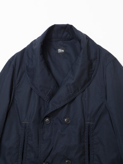 CJ009 - CORONA・Utility Mackinaw Coat / High Density Cotton Gabardine - Midnight Navy