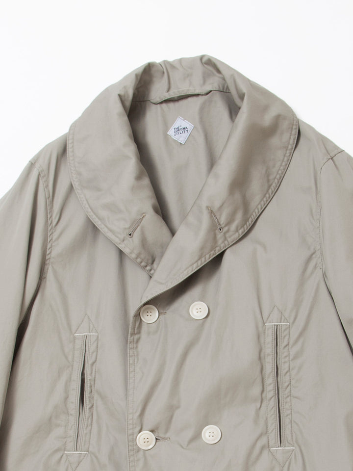 CJ009・Utility Mackinaw Coat / High Density Cotton Gabardine - Sand Beige