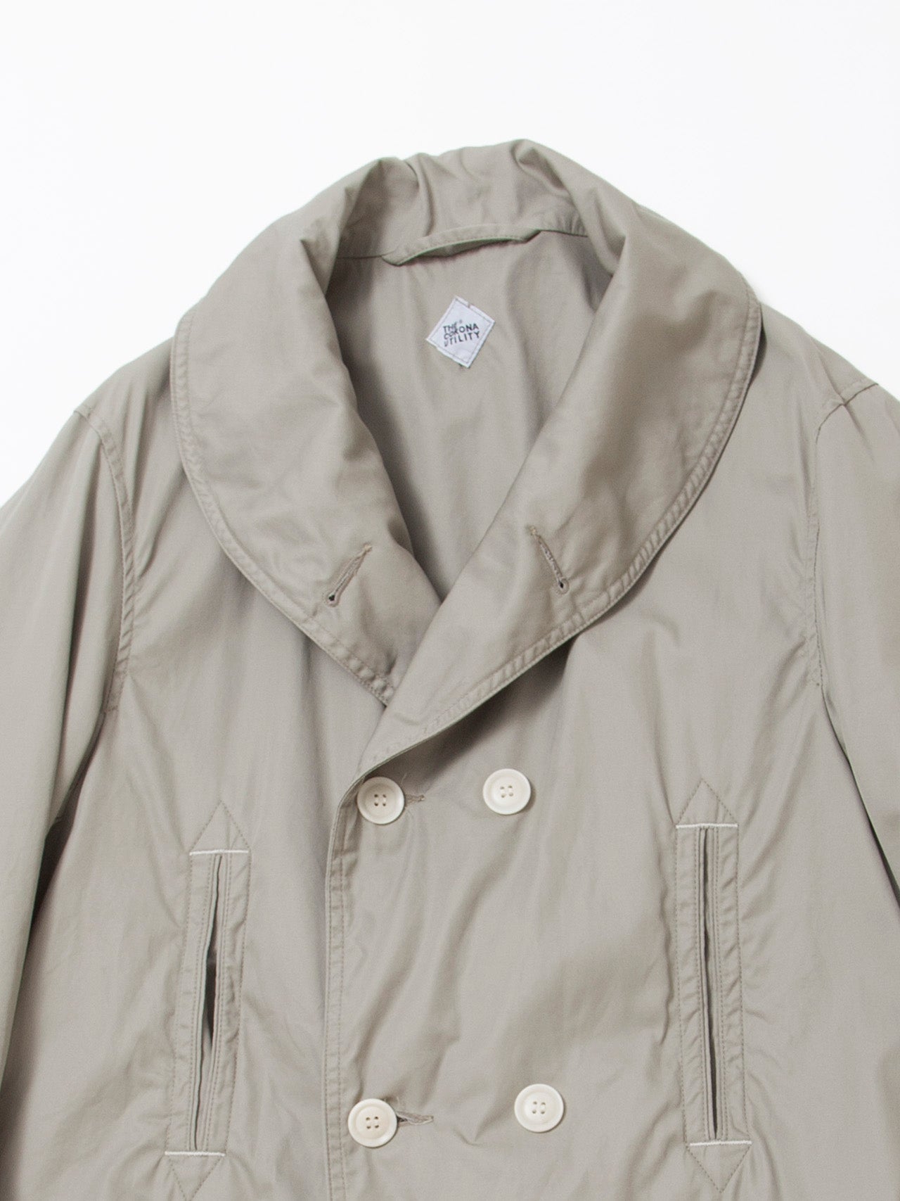 CJ009 - CORONA・Utility Mackinaw Coat / High Density Cotton Gabardine - Sand Beige