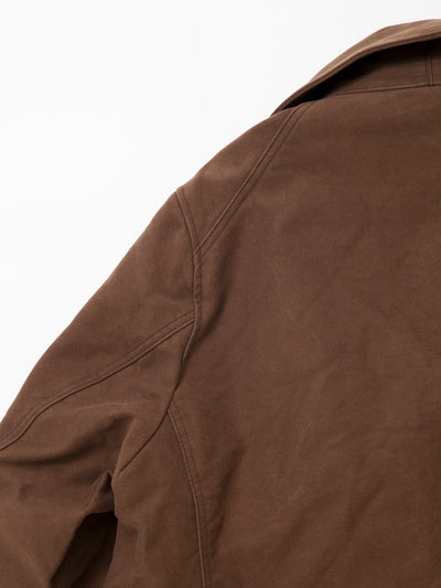 CJ009 - CORONA・Utility Mackinaw Coat / Cotton Moleskin - Brown