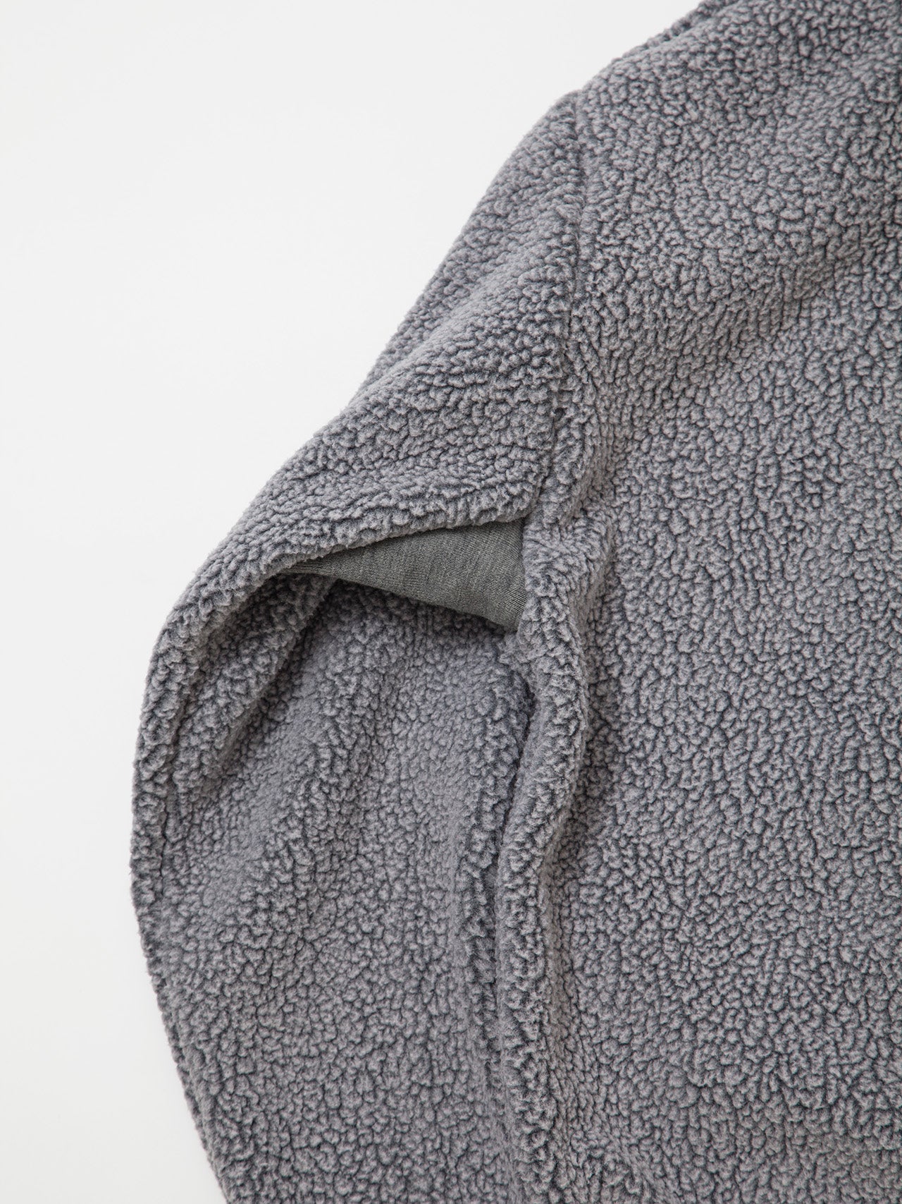 CJ013 - CORONA・NAVY Athletic Parka / POLARTEC Heavy Boa Fleece w/"NAVY" Felt - Grey