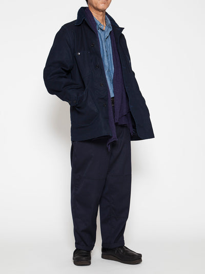 CJ043 - CORONA・Myrtle Work Coat / TAKEYARI Craft Canvas - Navy