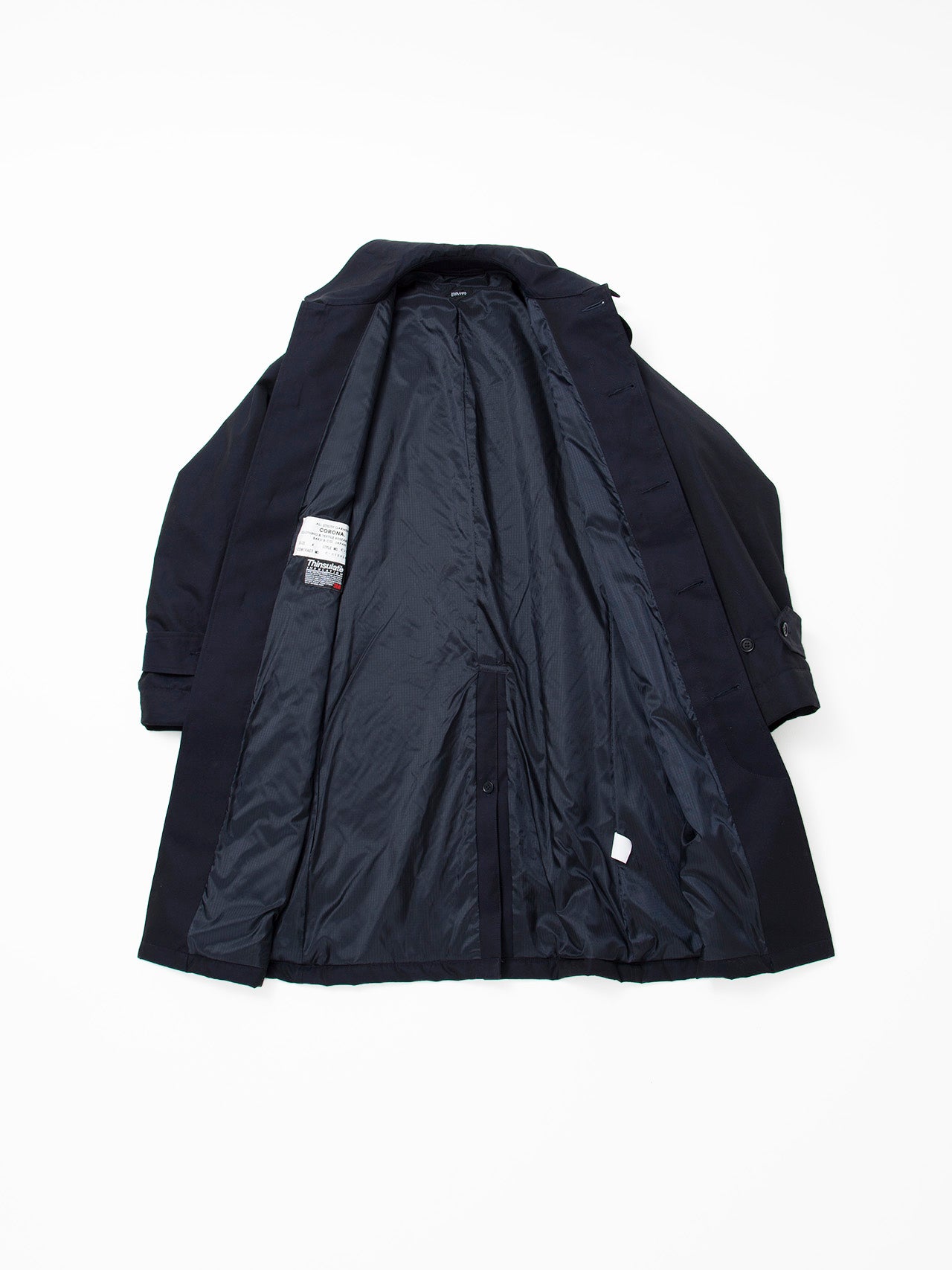 CJ046 - CORONA・Up Duster Coat RB21 / High Density Chambray Gabardine - Midnight Navy