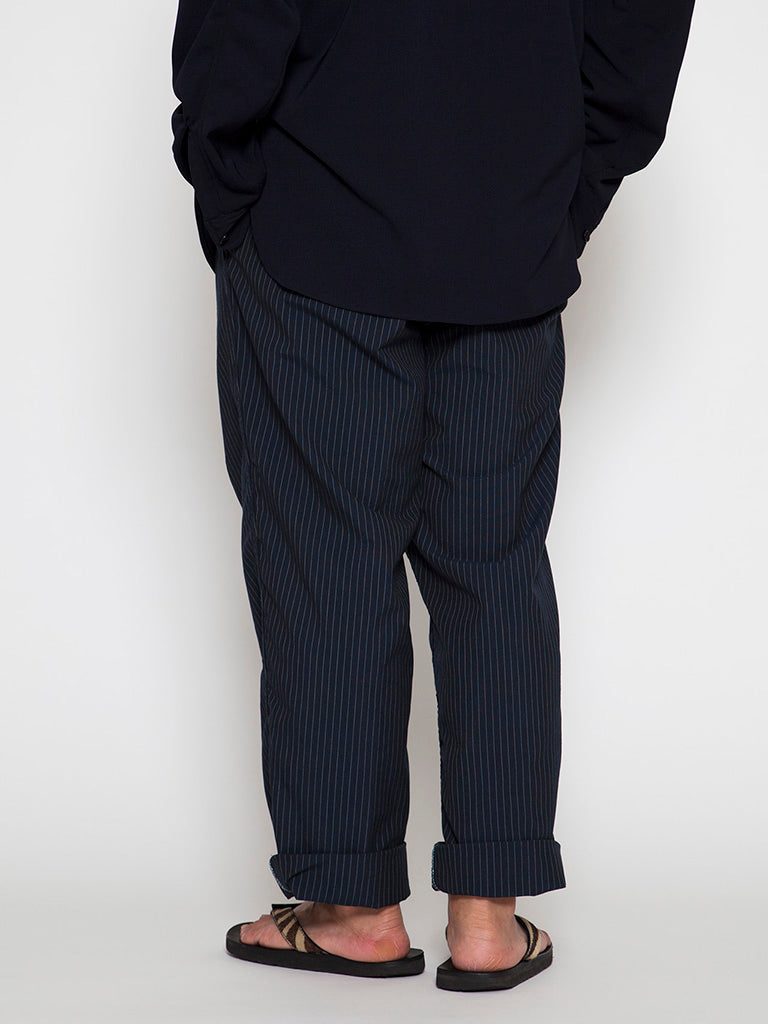 CP026 - CORONA・2T Desert Slacks / TR Oxford - Navy Stripe