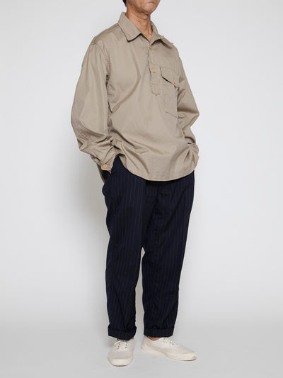 CS008 - CORONA・Utility Pullover Stream Shirt / USMC M-51 NYCO Blocks - Beige