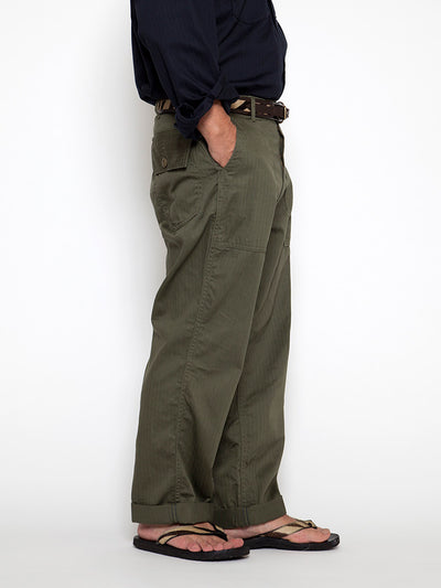 FP001 - FATIGUE SLACKS "UTILITY SLACKS" / Cotton H.B.T - OD