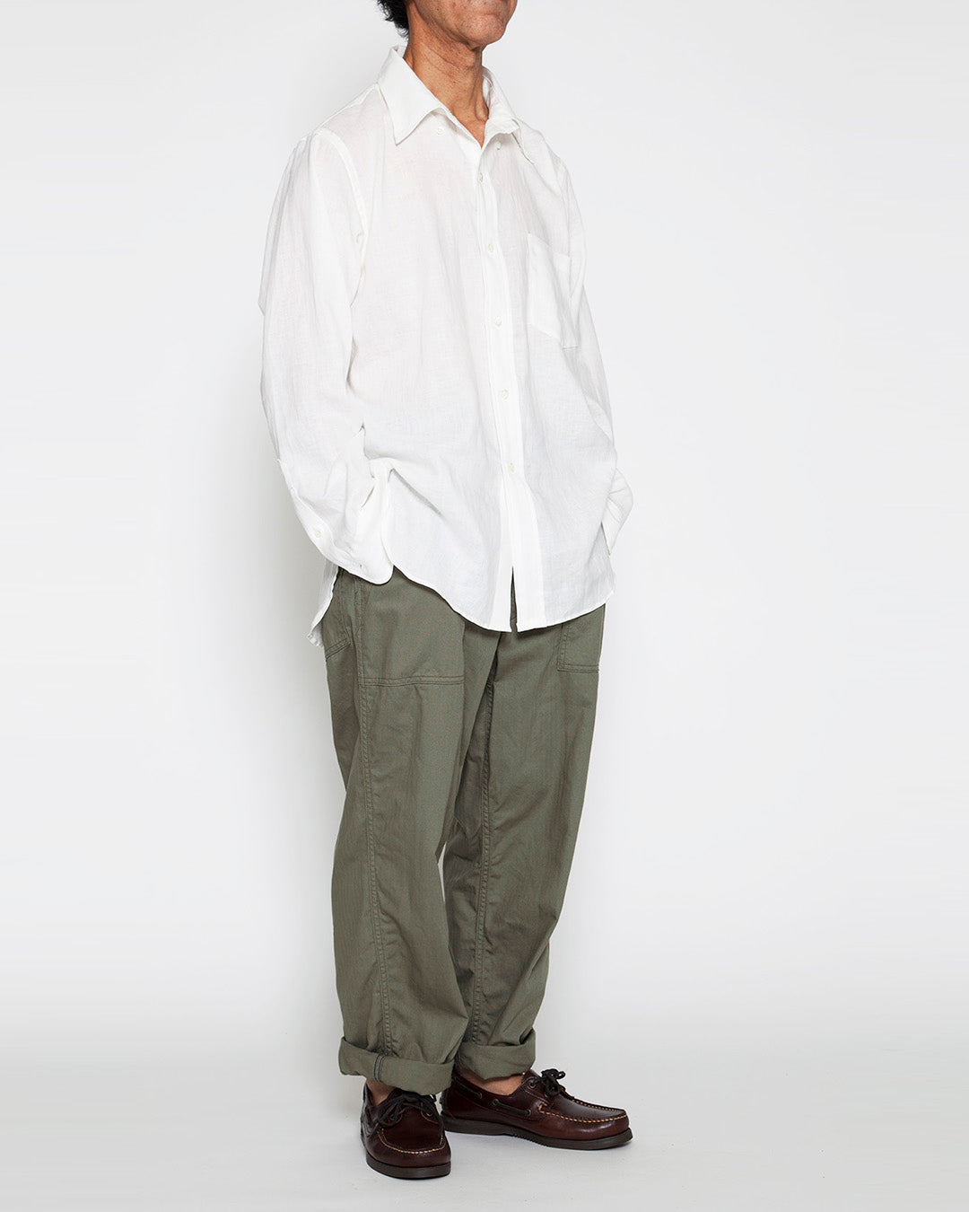 FP001・UTILITY SLACKS / Olive Green – THE CORONA UTILITY