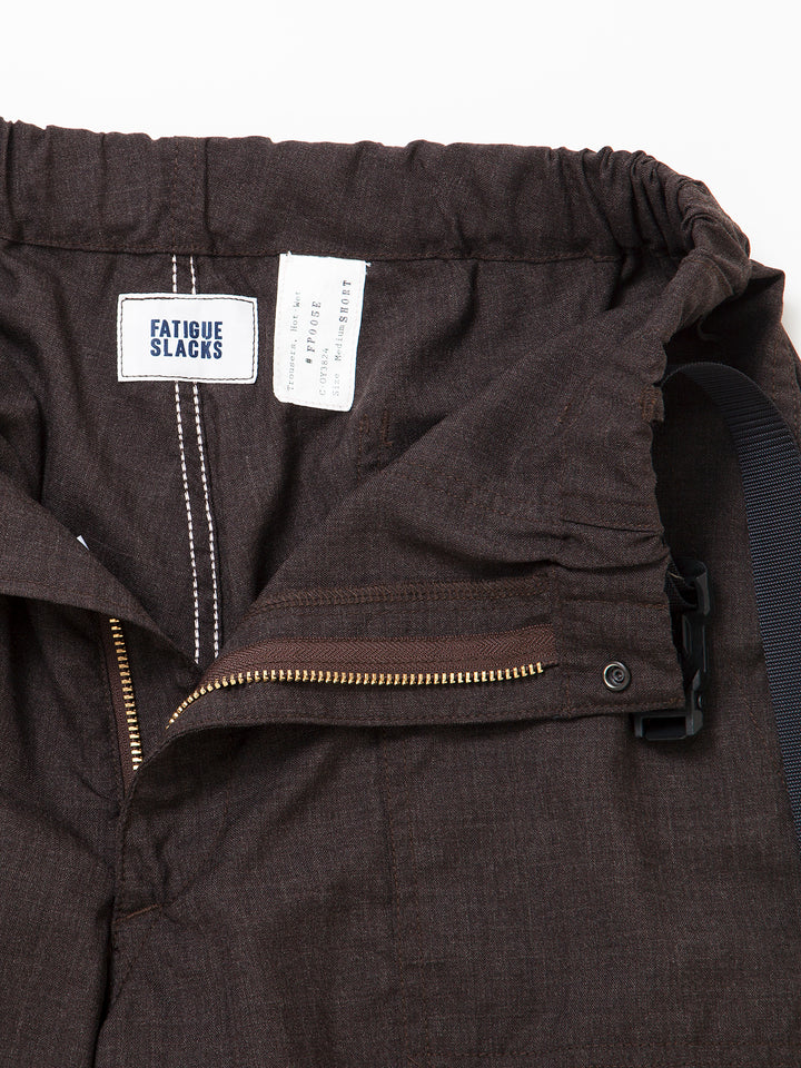 FP005E・"AGGRESSOR EASY SLACKS" / Wool Tropical Cloth - Brown