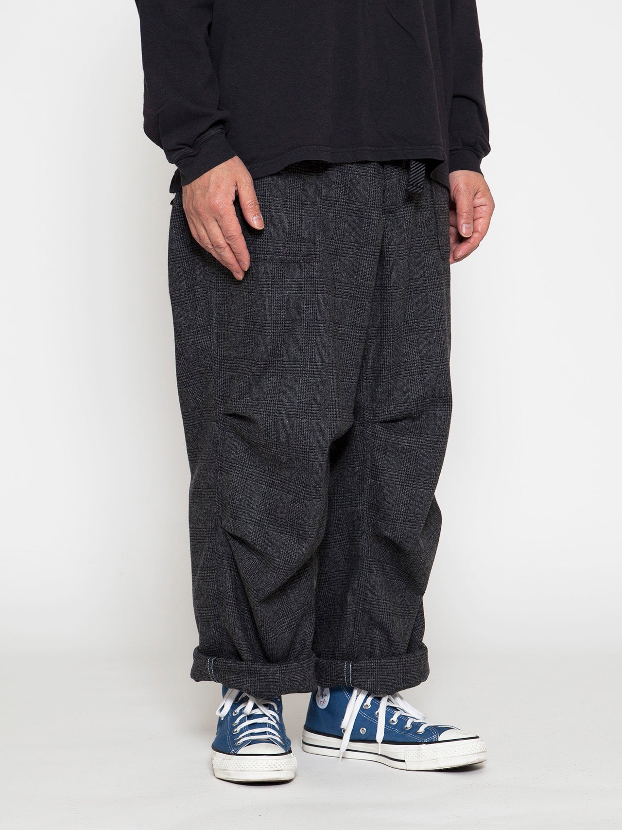 FATIGUE SLACKS - FP005E・"AGGRESSOR EASY SLACKS" / Wool + Ester Stretch Glen  Check