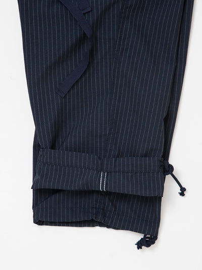 FP006 - FATIGUE SLACKS "JUNGLE SLACKS" / TR Stripe Oxford - Grey Pinstripe on Navy