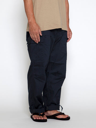 FP006 - FATIGUE SLACKS "JUNGLE SLACKS" / Cotton H.B.T - Navy