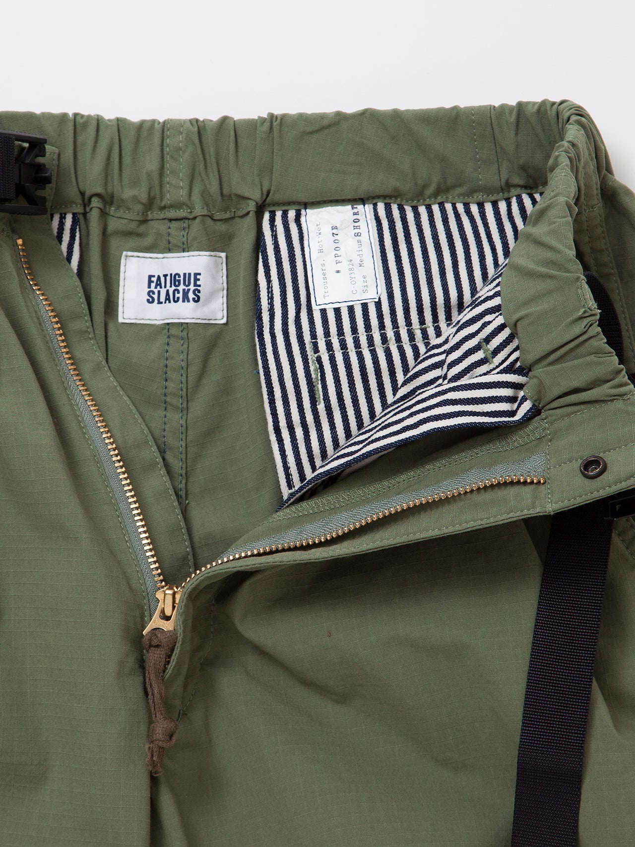 FP007E - FATIGUE SLACKS "EX-48 EASY SLACKS" / Nylon + Cotton Ripstop - Tropical Green