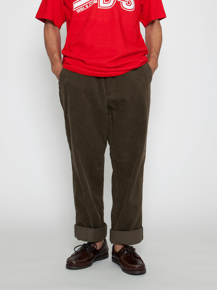 FP010・"DESERT SLACKS" / Cotton Corduroy - Olive