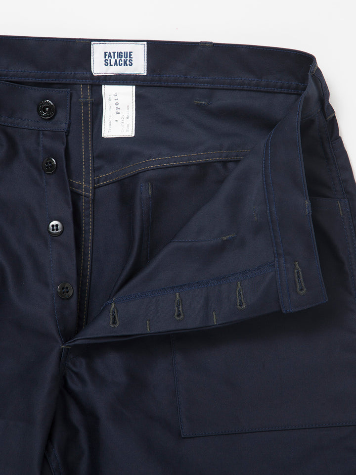 FP016・"SEAMANS SLACKS" / Giza Cotton Moleskin - Navy