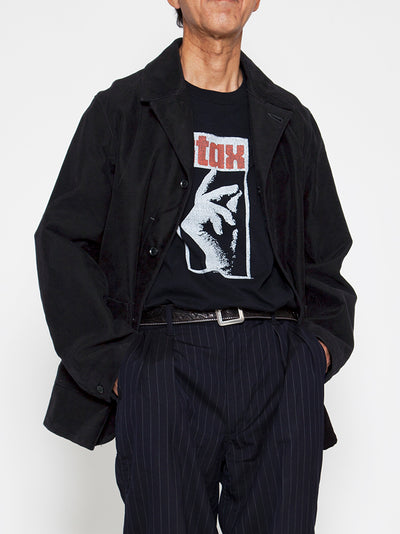 CJ002 - CORONA・Utility Work Coat / Cotton Moleskin / Black