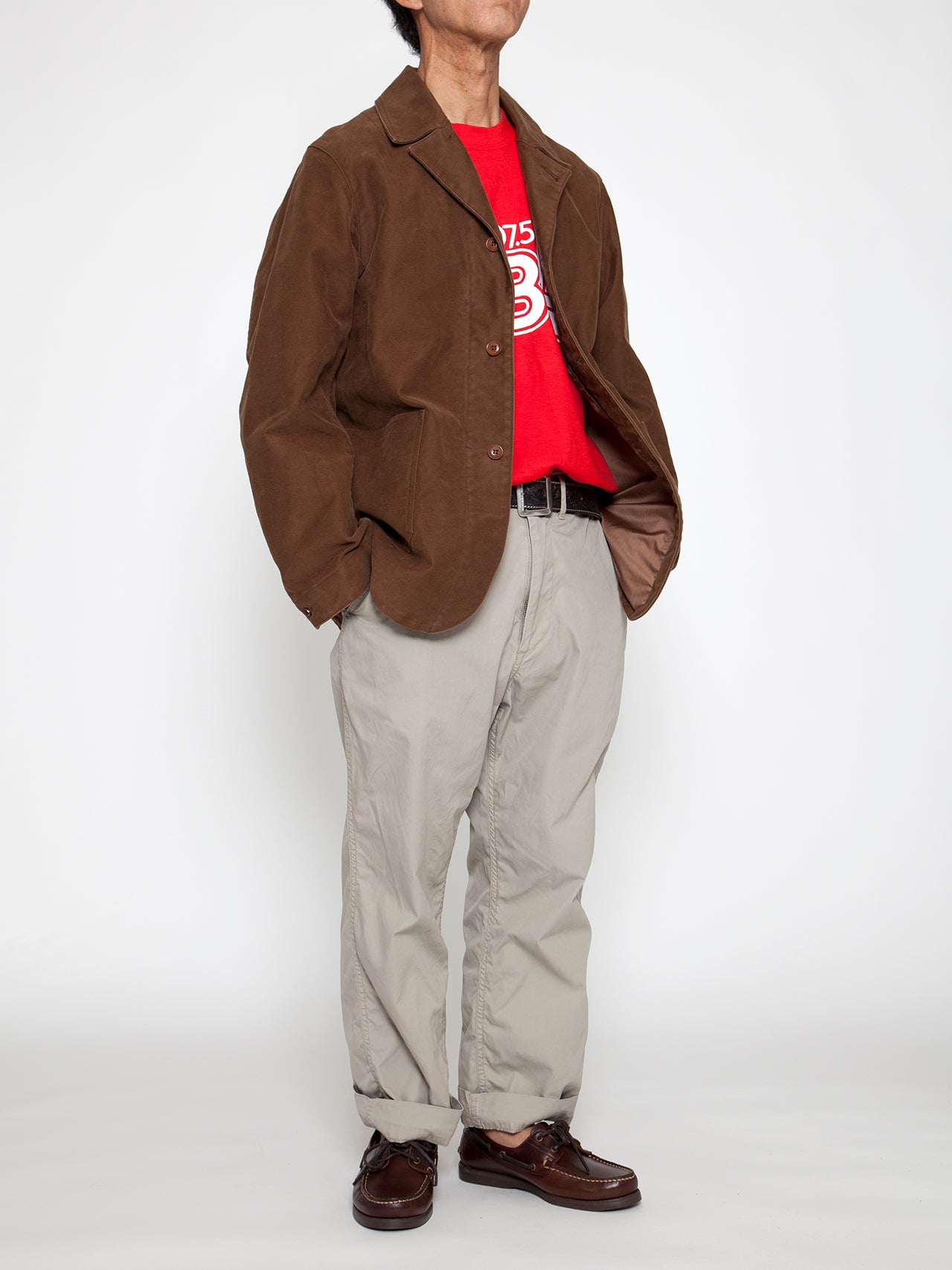 50s Spolvil ブラウンモールスキンジャケット CJ002・Utility Work Coat / Cotton Moleskin / Brown – THE