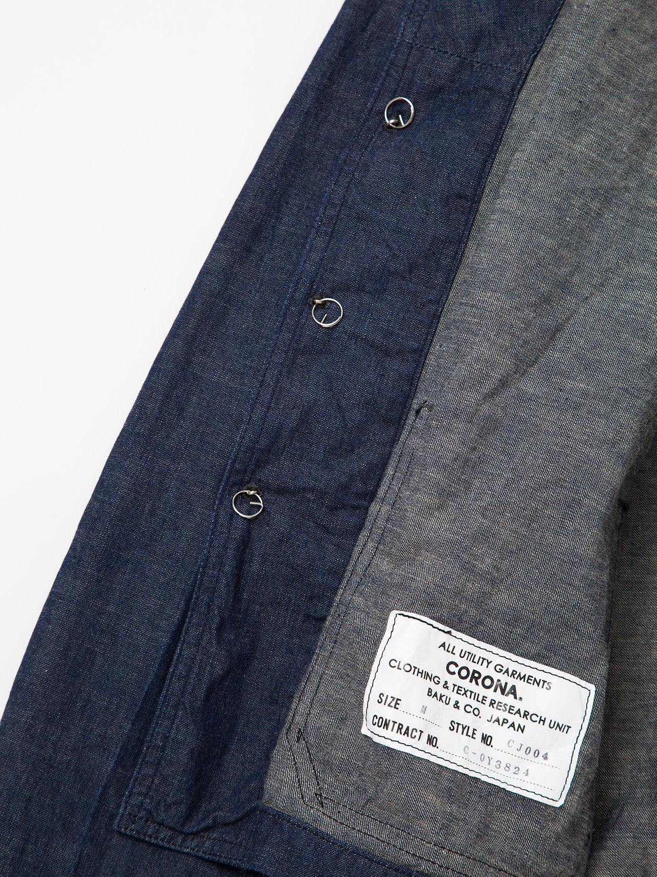 CJ004・Utility Navy Jumper / High Density Indigo Denim – THE